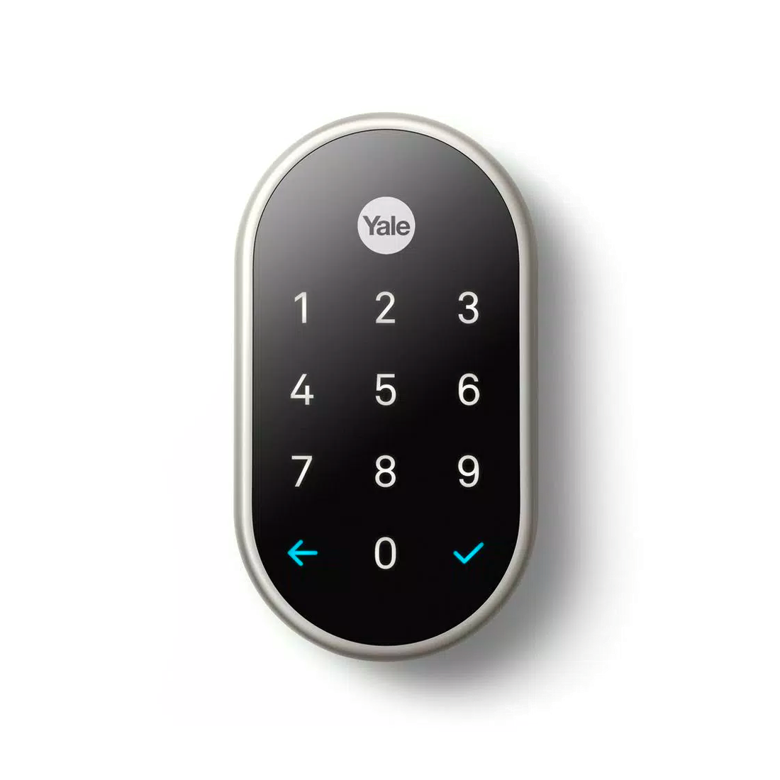 Nest x Yale Lock Satin Nickel with Google Nest Connect